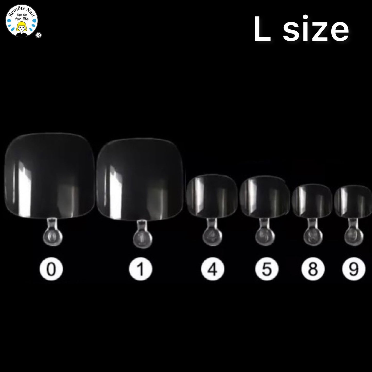 Flexy Foot Large Size Set (300 pieces in a bag) Flexy Shape Memory Tip
