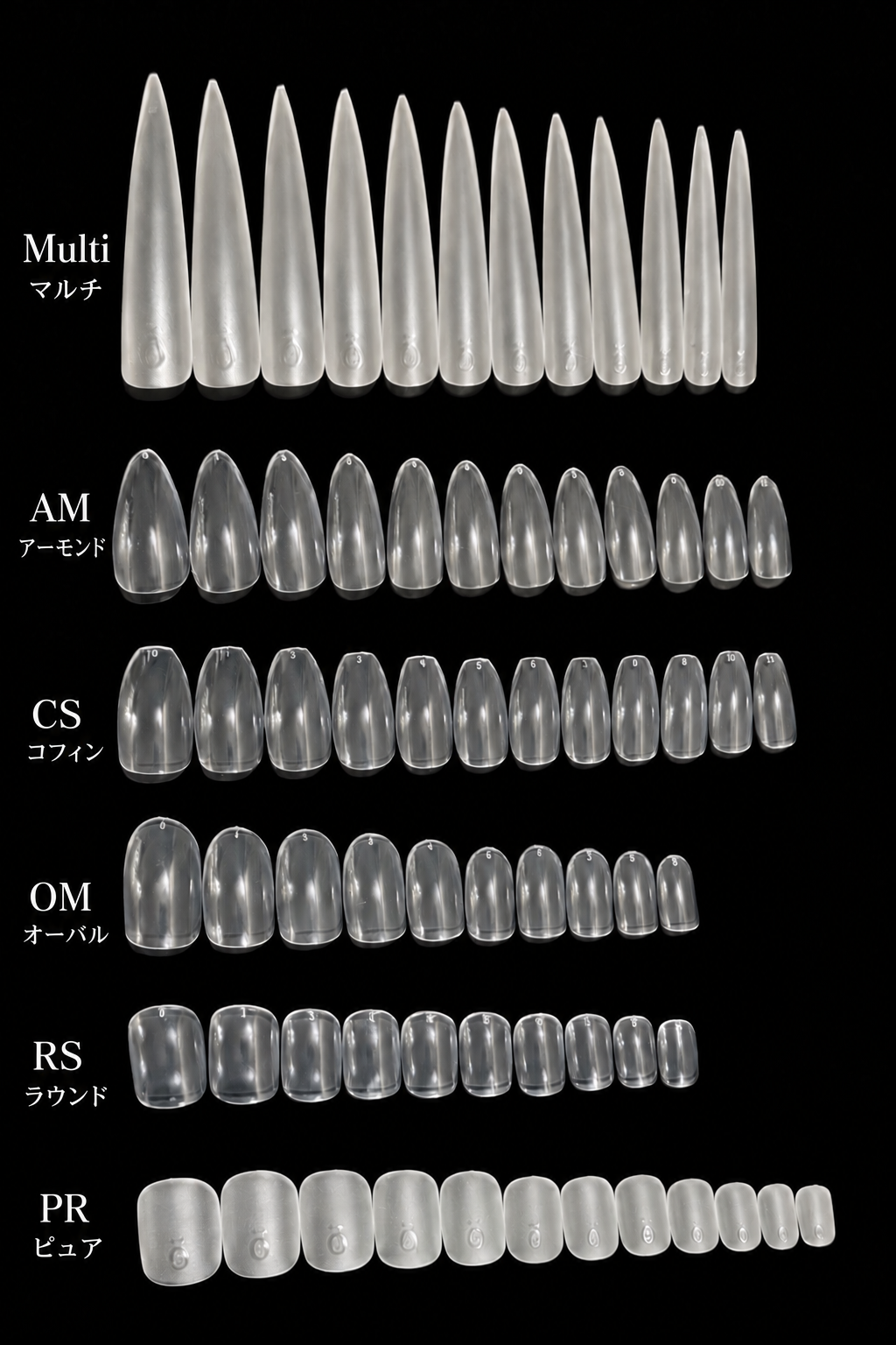 Flexy Shape Memory Tips [Clear Full Nail Tips] 100 pieces