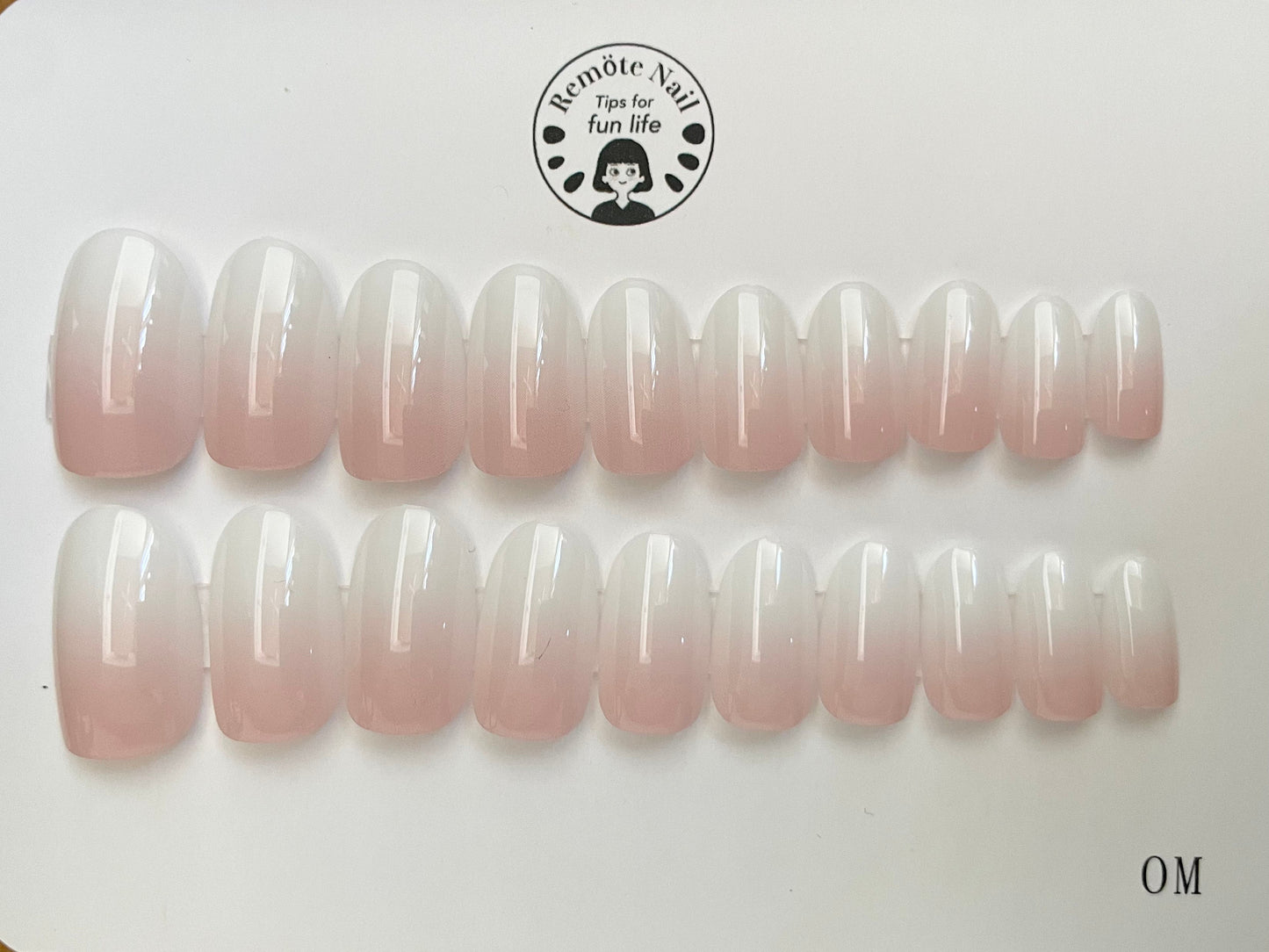 白桃グラデーションの仕込み済《時短のFlexyフレキシー》袋入　形状記憶チップ
