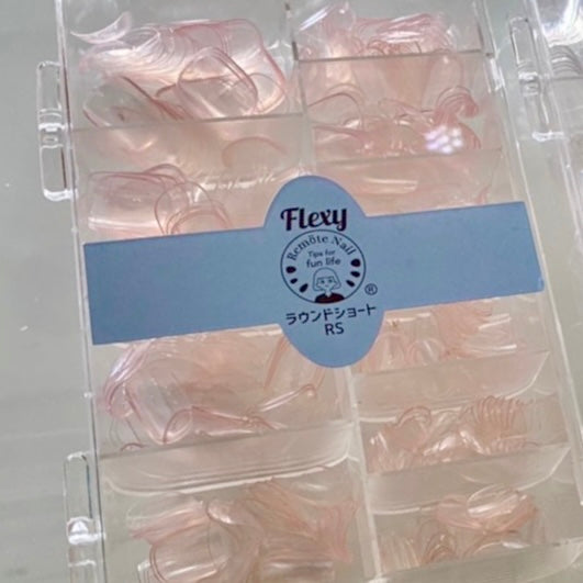 Light pink Flexi Tip Round Short (large) &amp; Stickies (1 bag)